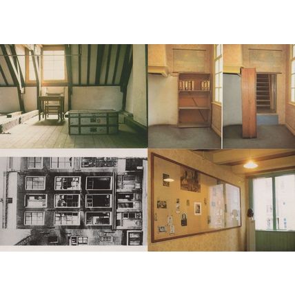Anne Franke's House Bookcase Attic Bedroom 4x Postcard s