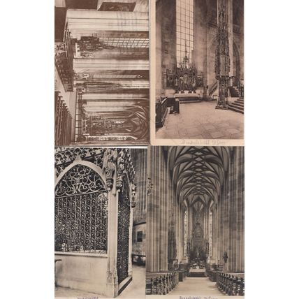 Dinkelsbuhl St Georg Kirche Georgskirche Altar 4x Postcard s