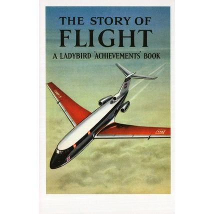 The Story Of Flight Childrens Plane First Edition Ladybird Book Postcard