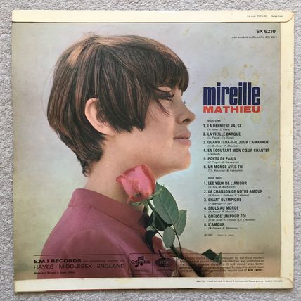 MIREILLE MATHIEU (UK VINYL LP, 1967)