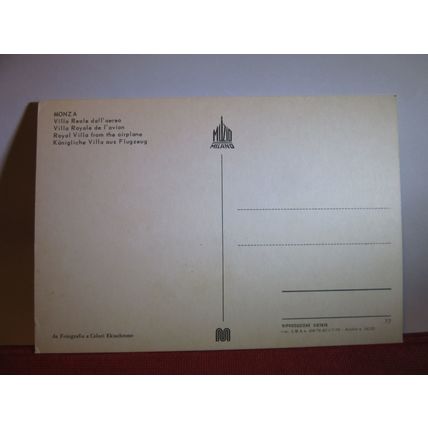 ROYAL VILLA, MONZA, ITALY unused postcard /
