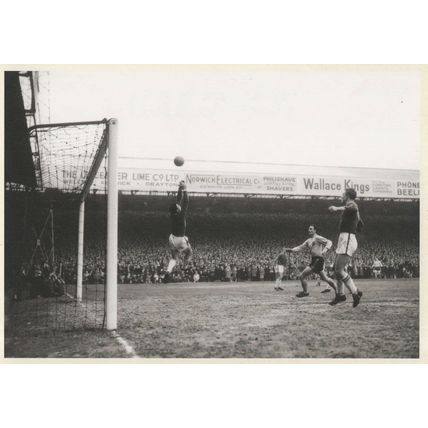 Norwich Football Club vs Leicester in 1963 FA Cup Postcard