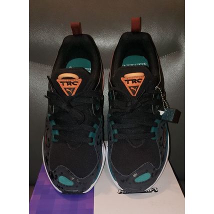 PUMA MINECRAFT TRC BLAZE ATHLETIC SNEAKERS SHOES W/ CHARM BOYS SIZE 7~NEW~BLK/GR