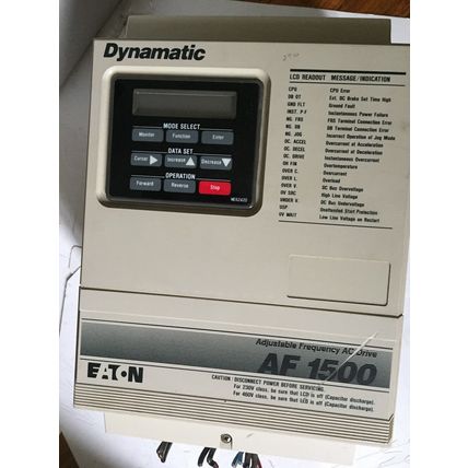EATON AF-150202-0480,13-16-1002,DYNAMATIC AF1500, 3.8A 480VAC 2HP 380-460V,AG