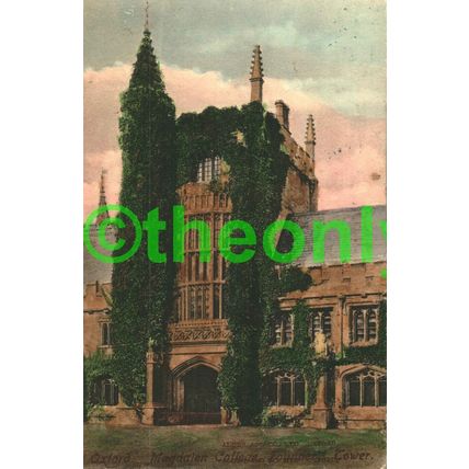 Oxford Magdalen College, Founders Tower, Oxon, Friths Postcard 1900s