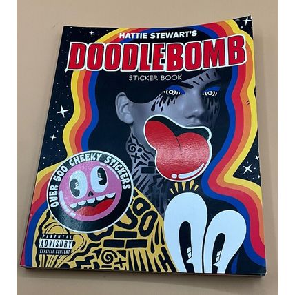 HATTIE STEWART'S DOODLEBOMB STICKER BOOK Very Rare vintage Punk Book