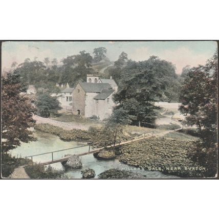 Miller's Dale, near Buxton, Derbyshire, 1904 - National Series Postcard