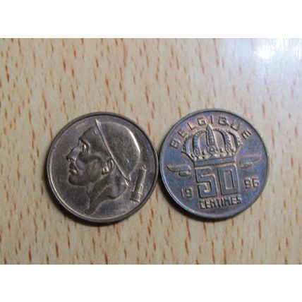 Belgium 1996 50 Centime Belgique (French Text) Coin