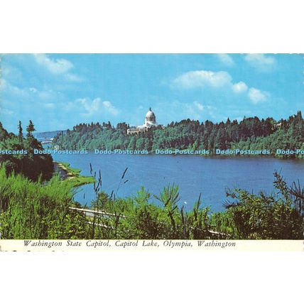 D024352 Washington State Capitol. Capitol Lake. Olympia. Washington. Plastichrom