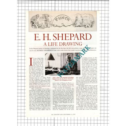 E H Shepherd Artist Ernest Howard Shepherd - 1997 Article