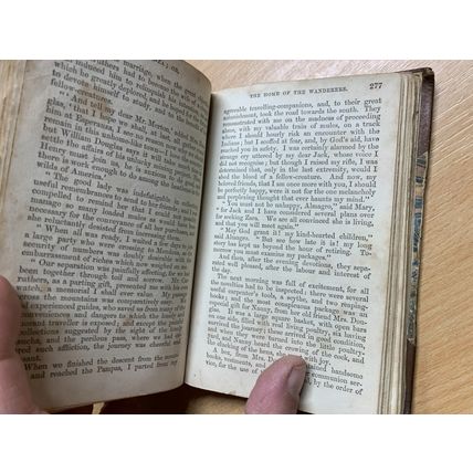RARE* 1865 ANNE BOWMAN "ESPERANZA" FICTION SMALL LEATHER ANTIQUE BOOK (P3)