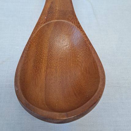 Wood SALAD SPOON & FORK Set Wooden Utensils Tong Server