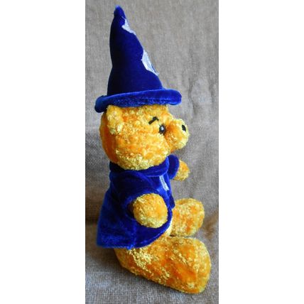 Vintage 1990s Wizard Teddy Bear Soft Plush 24cm Stuffed Toy PMS Character Co.