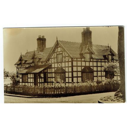 Cheshire postcard The Doctor's House Wrenbury