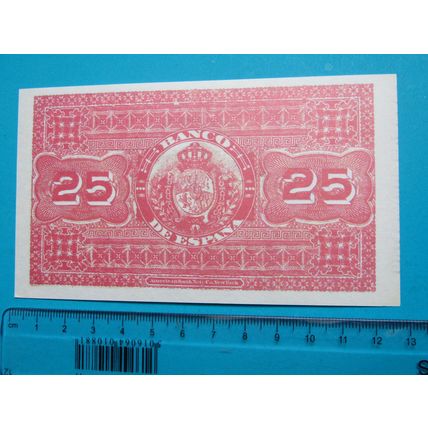 Espana Spain 1884 25 Pesetas Banknote Reproduction - 71