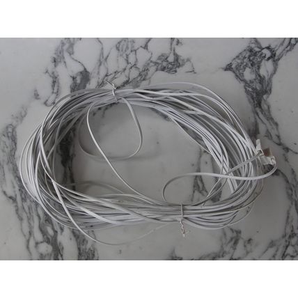 20m Telephone Extension Cable BT Plug Socket Phone Lead 431A male female no-RJ11