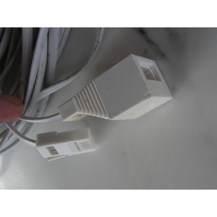 20m Telephone Extension Cable BT Plug Socket Phone Lead 431A male female no-RJ11
