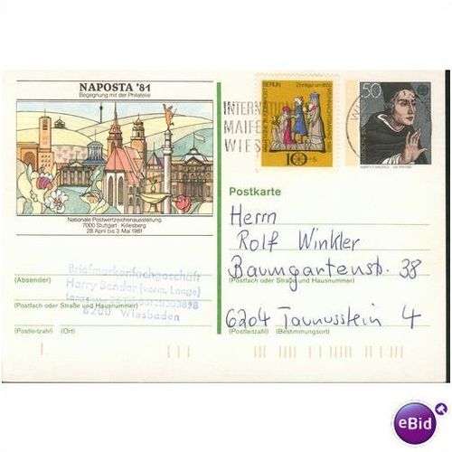 Germany postcard 1981 - Naposta '81