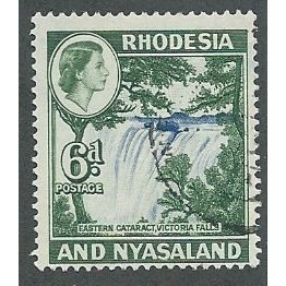 RHO 1959 6d 'VICTORIA FALLS' FINE USED (EBID45-634)