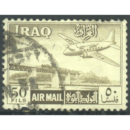 Iraq 1949 (Air) - SG336 - 50f green - Vickers Viking Over Basrah Aerodrome used