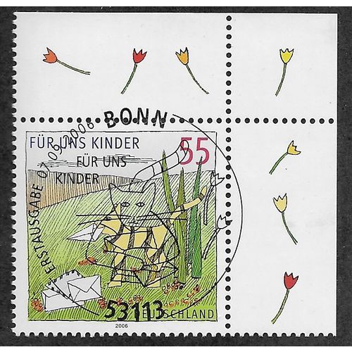 GER 2006 €0.55 'FOR US CHILDREN' (CORNER MARGIN) FINE USED (EBID54-006)