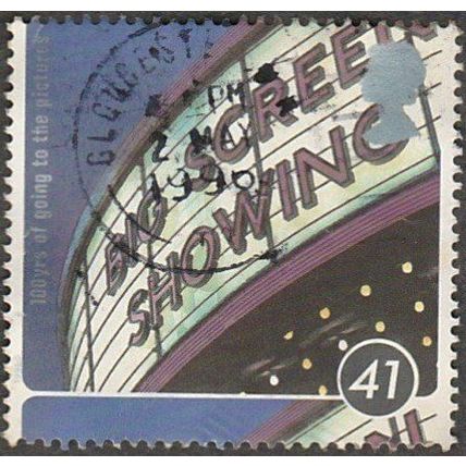 1996 Centenary of the Cinema 41p Value. Cinema Sign, Odeon. Manchester Fine Used