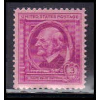 861 3c Ralph Emerson Fine Plus MNH KA2345