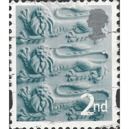 ENGLAND, Lions passant guardant, blue-grey 2003, 2nd