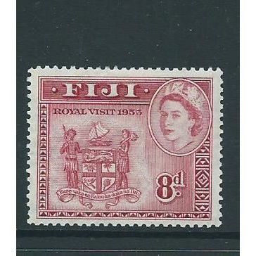 fiji stamps royal visit sg279 sg 279 royal visit hm