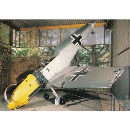 Messerschmitt BF 109E At Johannesburg South Africa WW2 Plane Postcard