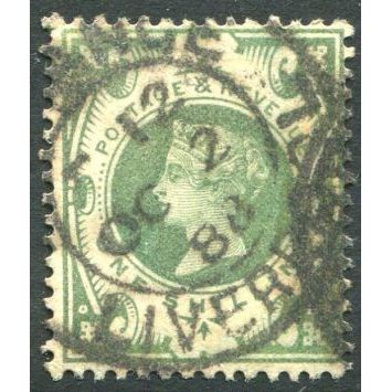 GB 1887 QV Jubilee 1 shilling green SG211