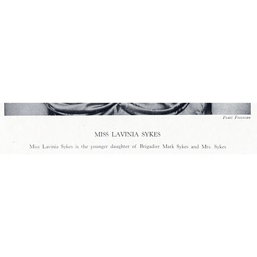 Miss Lavinia Sykes - Country Life Society Portrait October 20, 1950