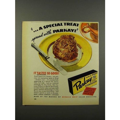 1940 Kraft Parkay Oleomargarine Ad - A Special Treat