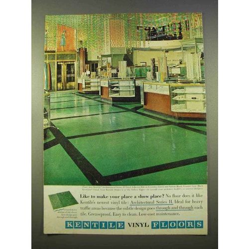 1963 Kentile Architectural Series II Asbestos Tile Ad