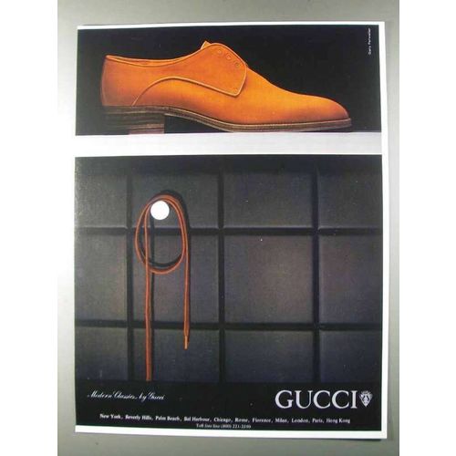 1980 Gucci Modern Classics Shoes Ad