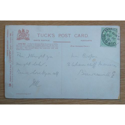 Postcard (Oilette): Perthshire, Loch Tay: 1906
