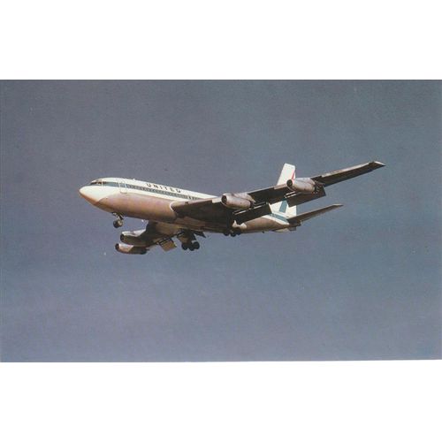 United Air Line Boeing B720 Civil Aircraft Postcard (A19986)