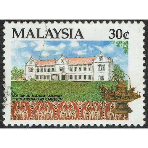 Malaysia 1991 Centenary of Sarawak Museum 30c Multicoloured SG469 FU