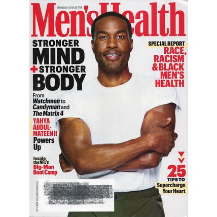 Men's Health Magazine September 2019 featuring Yahya Abdul Mateen II