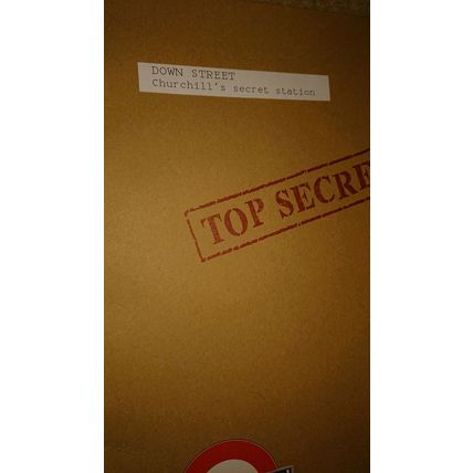 SALE London UNDERGROUND TUBE Down Street disused station TopSecret Railway train