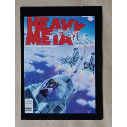 Heavy Metal Base trading Card # 24 (A) 1991 Cover Magazine Cohen and Townley