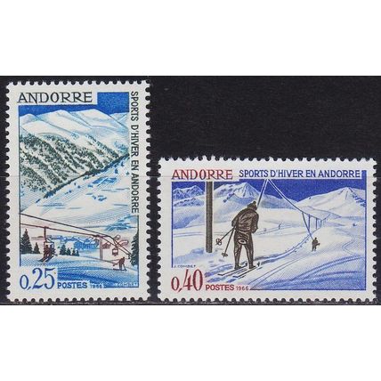ANDORRA FRANZÖSISCH [1966] MiNr 0195-96 ( **/mnh ) Sport