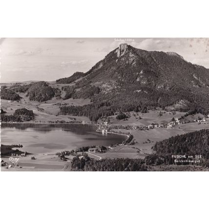 Hotel Seerose Fuschel Am See Bar Austria Salzkammergut RPC Postcard