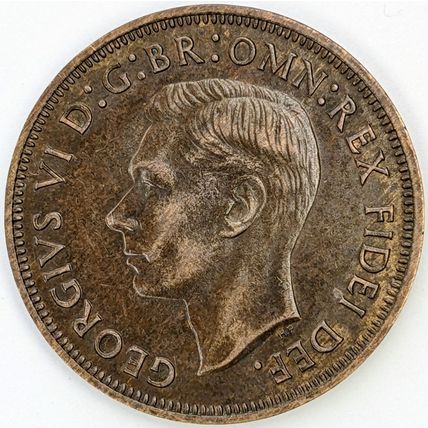 AUSTRALIA 1951 Halfpenny / ½ Penny, London Mint (PL) (H- D)