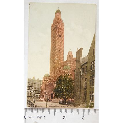 1960 Postcard London, Westminster Cathedral
