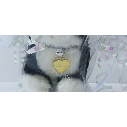 BLACK CAT 12" HAND MADE TOY PERSONALISED, GIFT WRAPPED OR AS IS