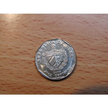 Cuba 2000 10 Centavo Coin