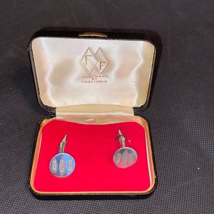 F F Cufflinks. Hand Made By Craftsmen