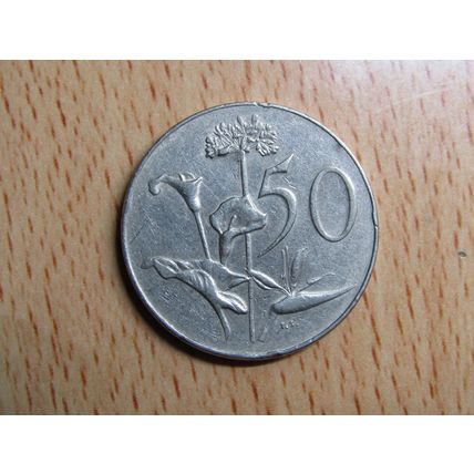 South Africa 1970 50 Cent Coin