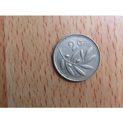 Malta 1991 2 Cents Coin